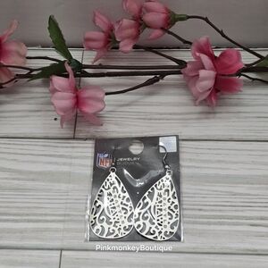 Seattle Seahawks Filigree Teardrop Earrings